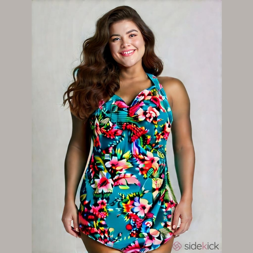 - Catalina suddenly slim one piece plus size swimsuit